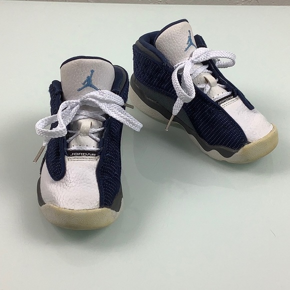 Nike Air Jordan Retro 13 Flint Blue sneakers size 9C Toddler - Picture 14 of 16